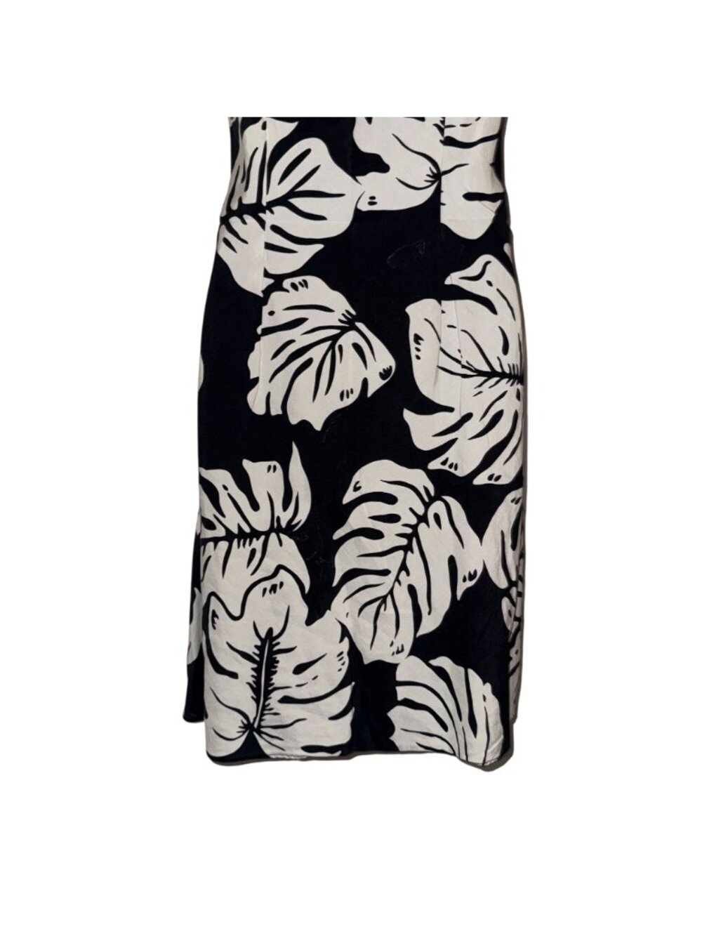Vtg Hilo Hattie Silk Hawaiian Muumuu Beach Dress Womens S Black Mumu Floral - Picture 6 of 7